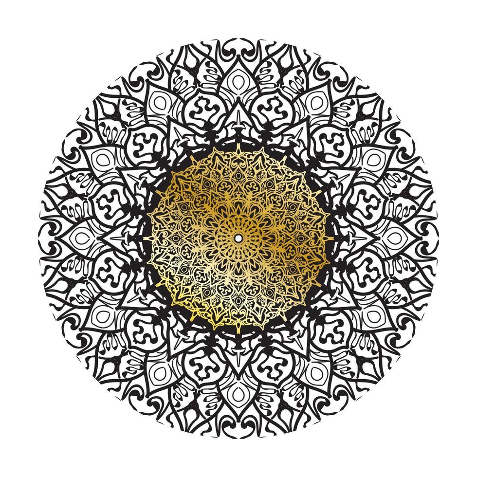 vettore cerchio astratto rotondo. stile mandala di lusso.