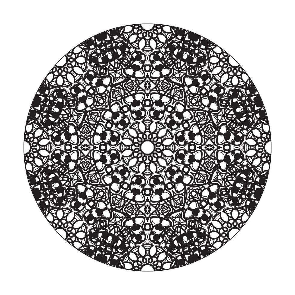 vettore cerchio astratto rotondo. stile mandala.