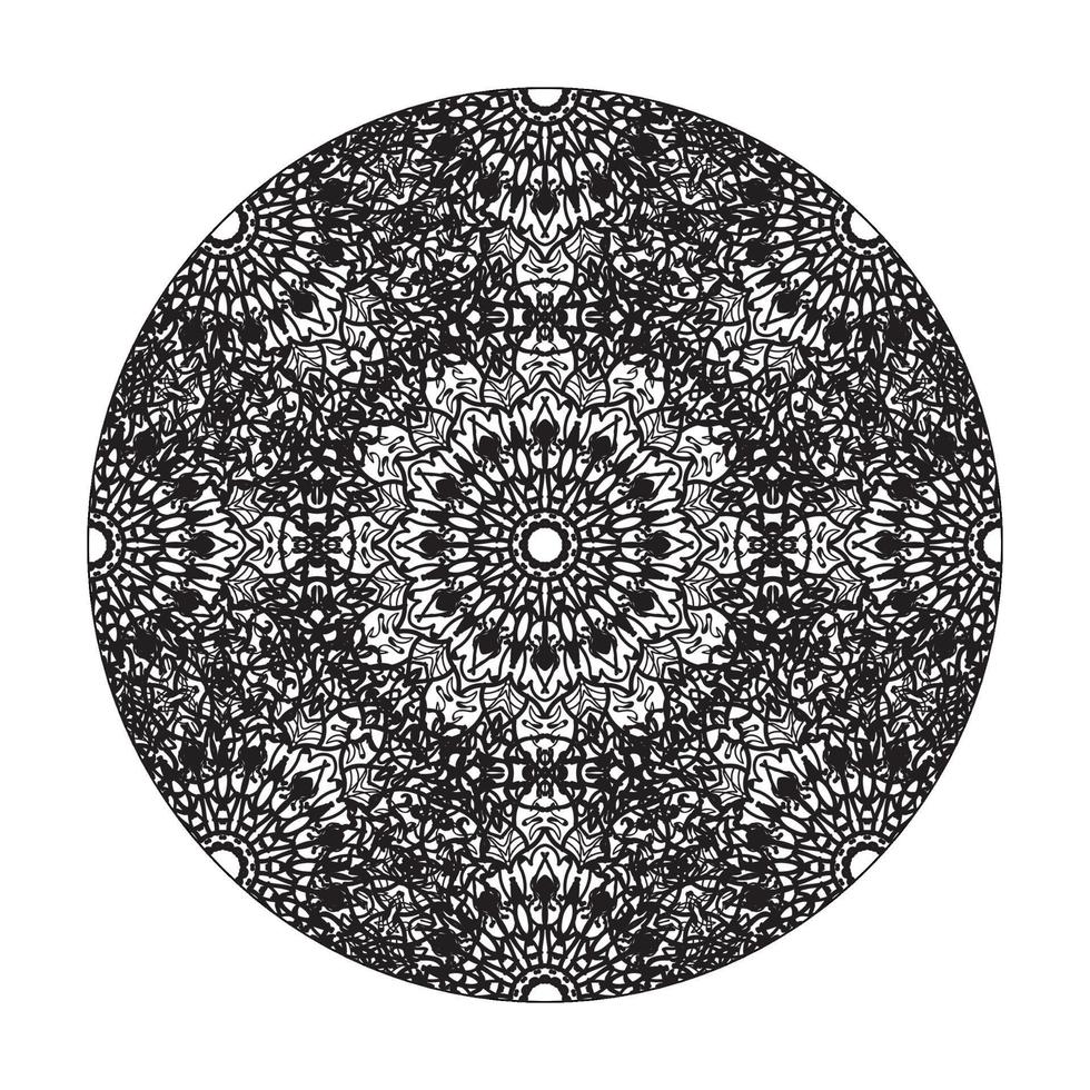 mandala disegnato a mano. decorazione in ornamento etnico orientale doodle. vettore