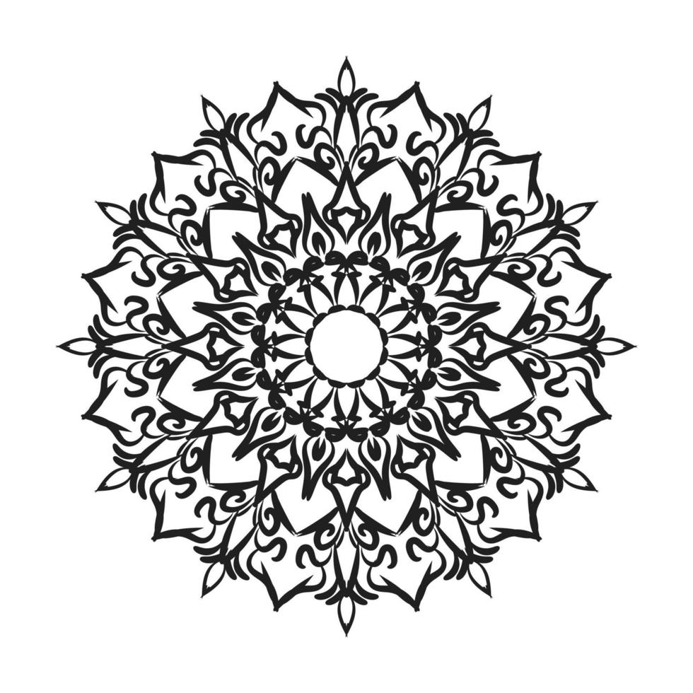 mandala disegnato a mano. decorazione in ornamento etnico orientale doodle. vettore