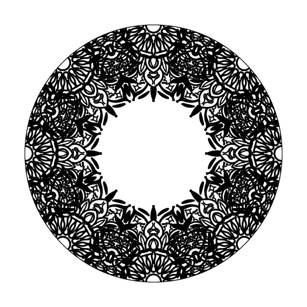 mandala disegnato a mano. decorazione in ornamento etnico orientale doodle. vettore