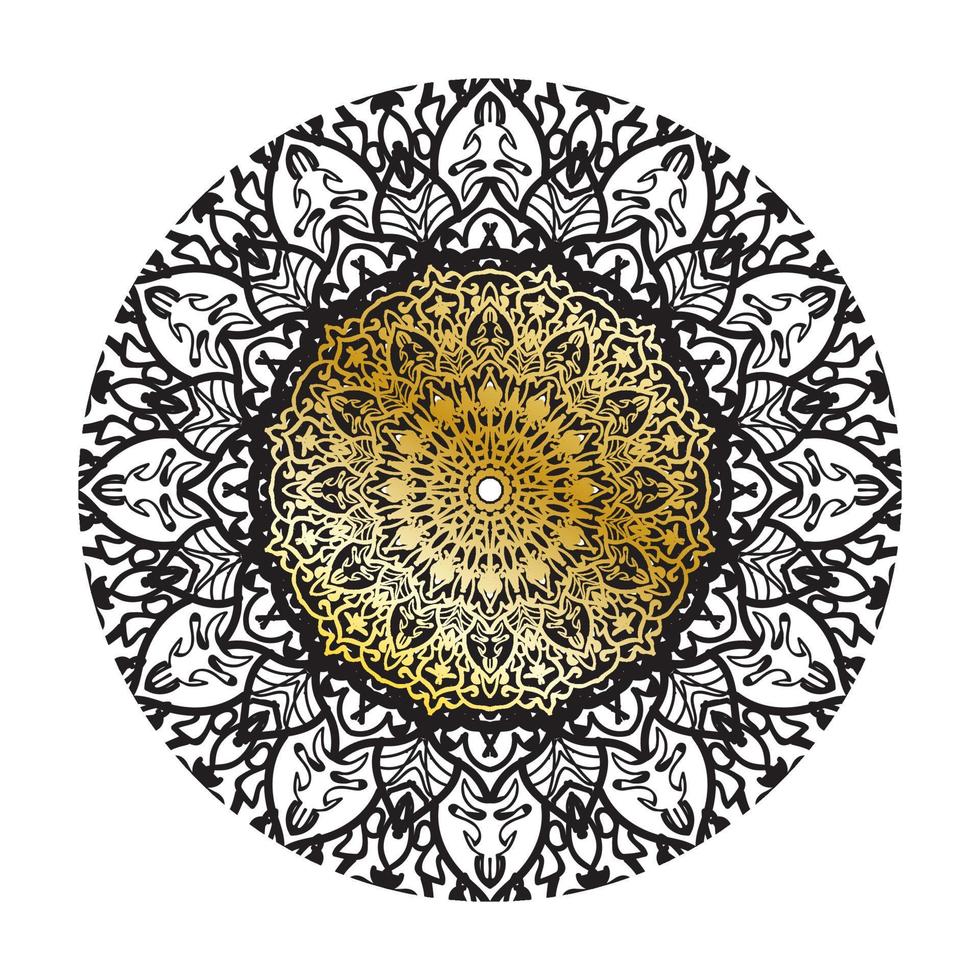 vettore cerchio astratto rotondo. stile mandala di lusso.