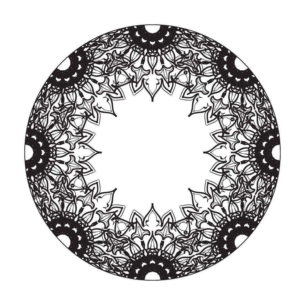 vettore cerchio astratto rotondo. stile mandala.