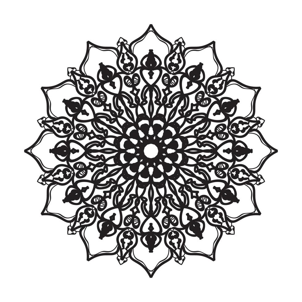 mandala disegnato a mano. decorazione in ornamento etnico orientale doodle. vettore