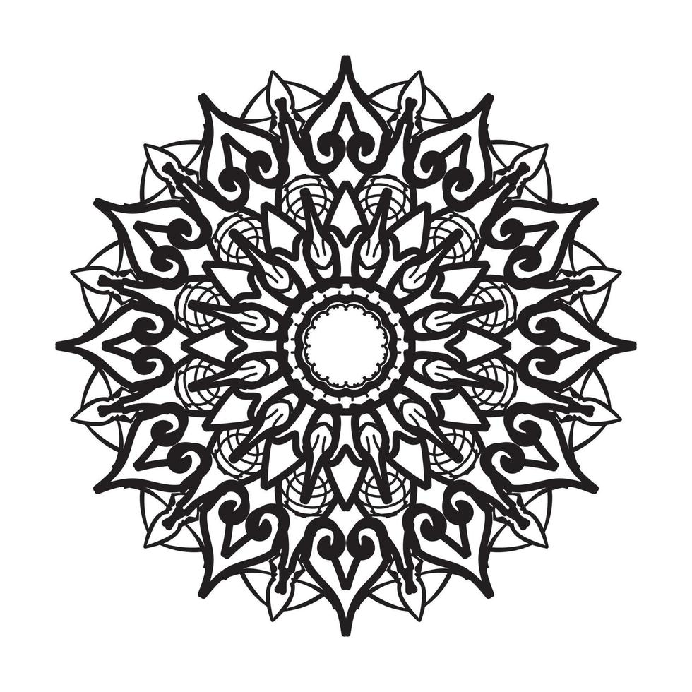 mandala disegnato a mano. decorazione in ornamento etnico orientale doodle. vettore