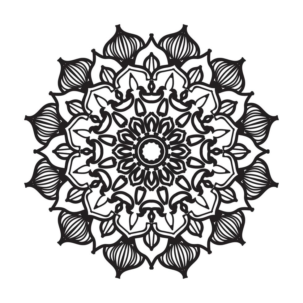 mandala disegnato a mano. decorazione in ornamento etnico orientale doodle. vettore