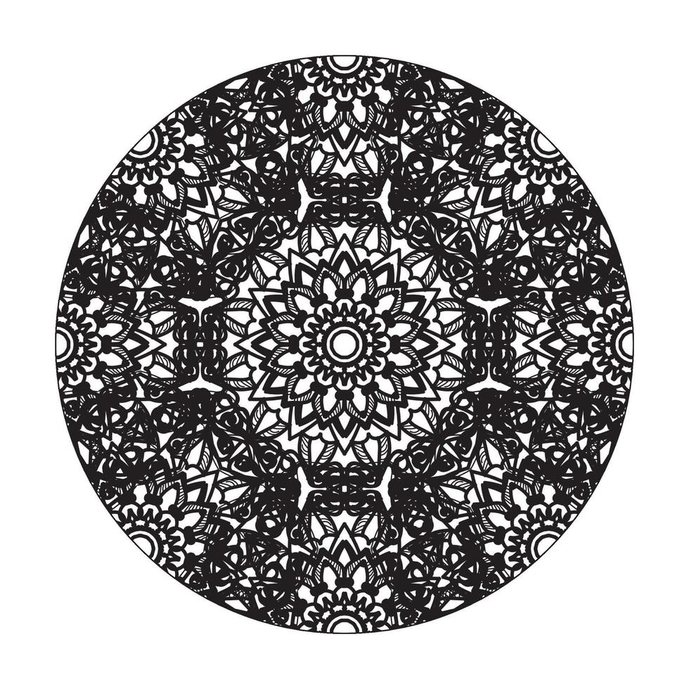 vettore cerchio astratto rotondo. stile mandala.