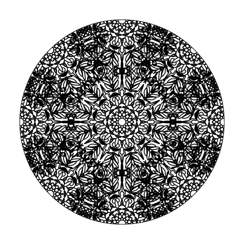 mandala disegnato a mano. decorazione in ornamento etnico orientale doodle. vettore