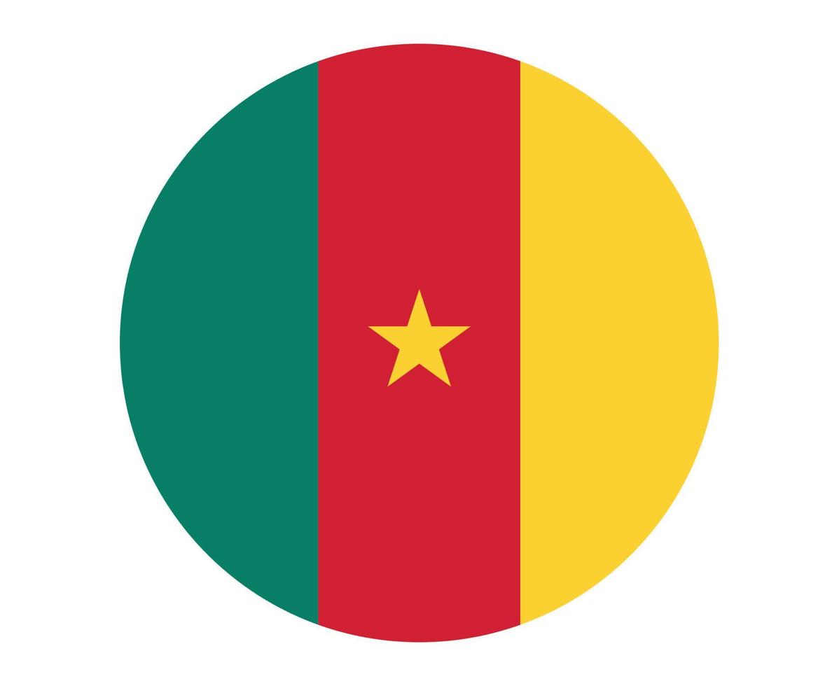 Camerun bandiera nazionale africa emblema icona illustrazione vettoriale elemento di disegno astratto