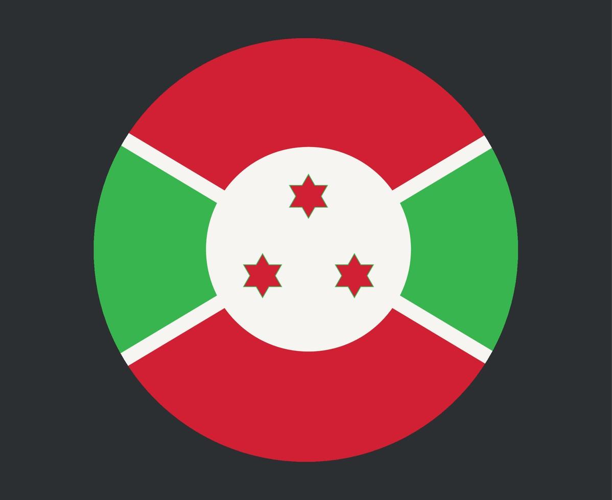 Burundi bandiera nazionale africa emblema icona illustrazione vettoriale elemento di design astratto