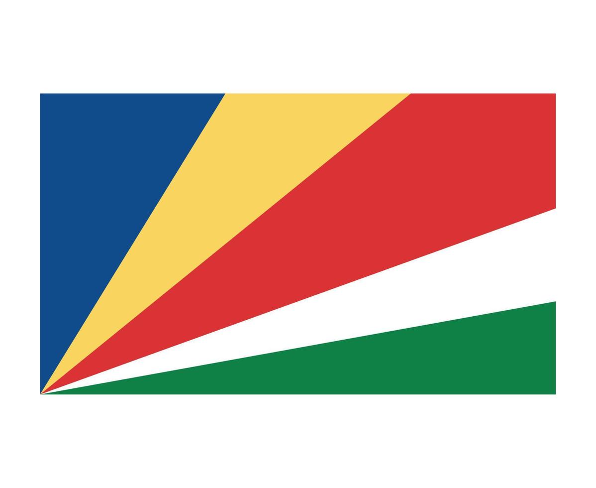 seychelles bandiera nazionale africa emblema simbolo icona illustrazione vettoriale elemento di design astratto