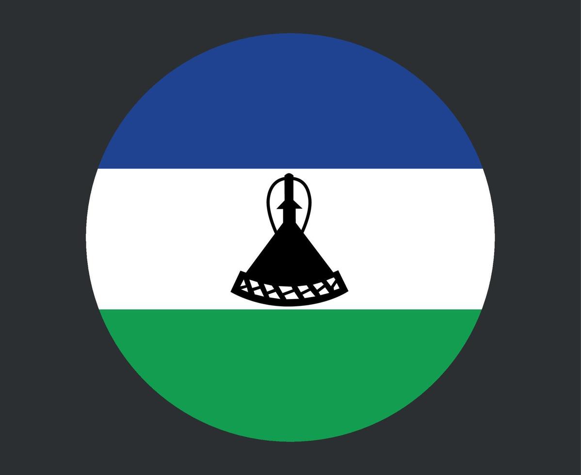 lesotho bandiera nazionale africa emblema icona illustrazione vettoriale elemento di design astratto