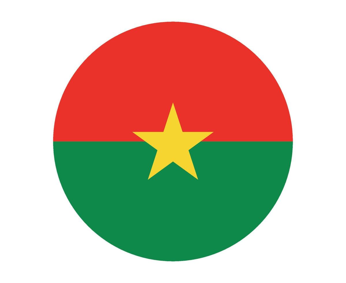 Burkina Faso bandiera nazionale africa emblema icona illustrazione vettoriale elemento di design astratto