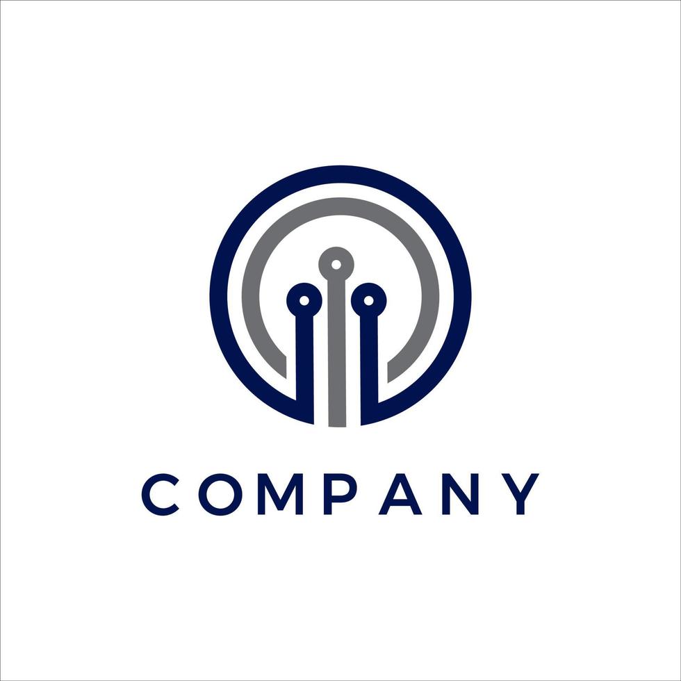 vettore logo azienda techno