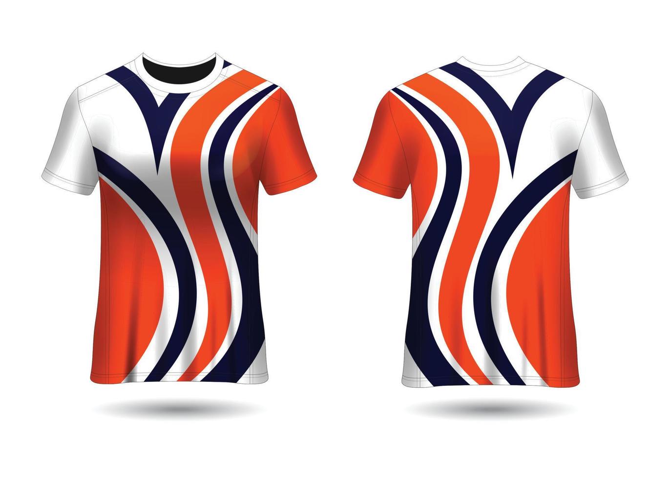 design della maglia da corsa sportiva per il vettore delle divise della squadra