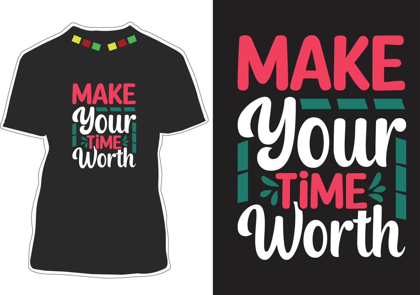 design t-shirt con citazioni motivazionali vettore
