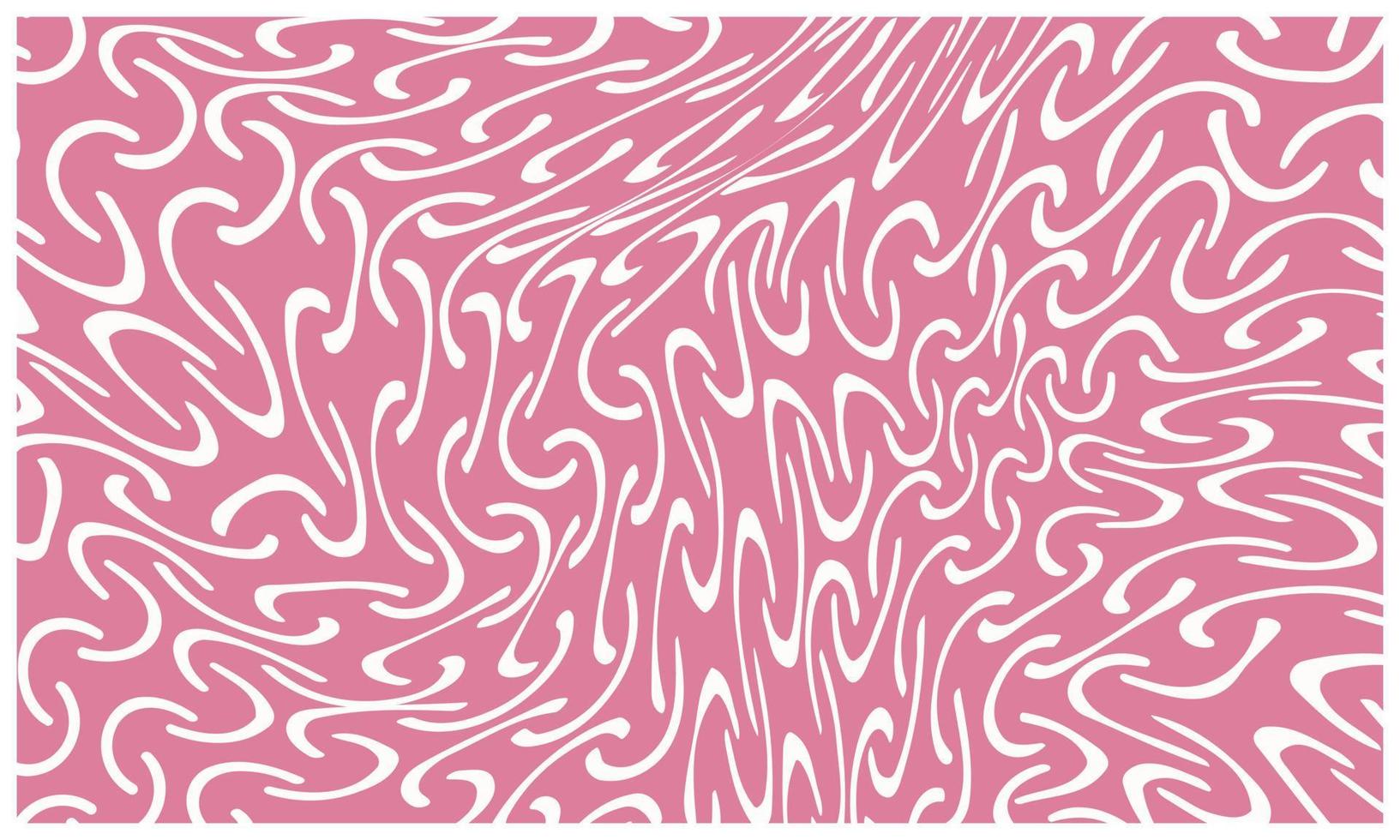 forma arrotondata bianca astratta su sfondo rosa. vettore