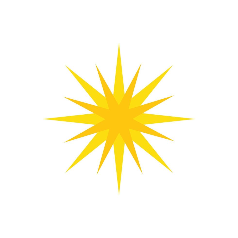 logo di illustrazione del sole vettore