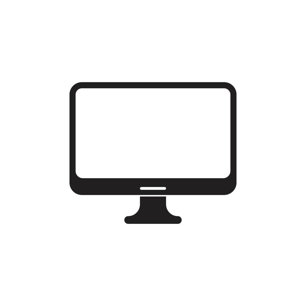vettore di logo del monitor del computer