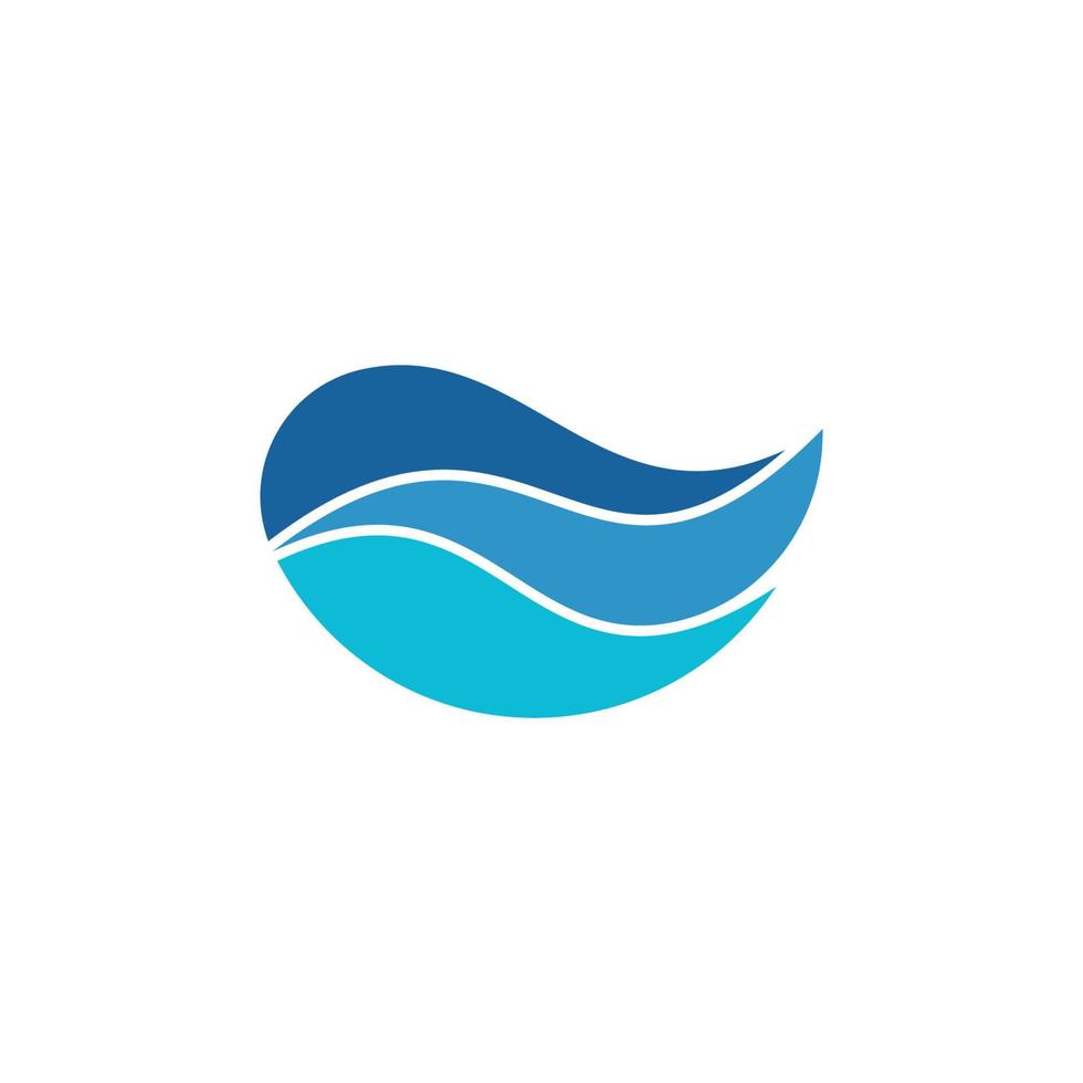 logo dell'onda d'acqua vettore