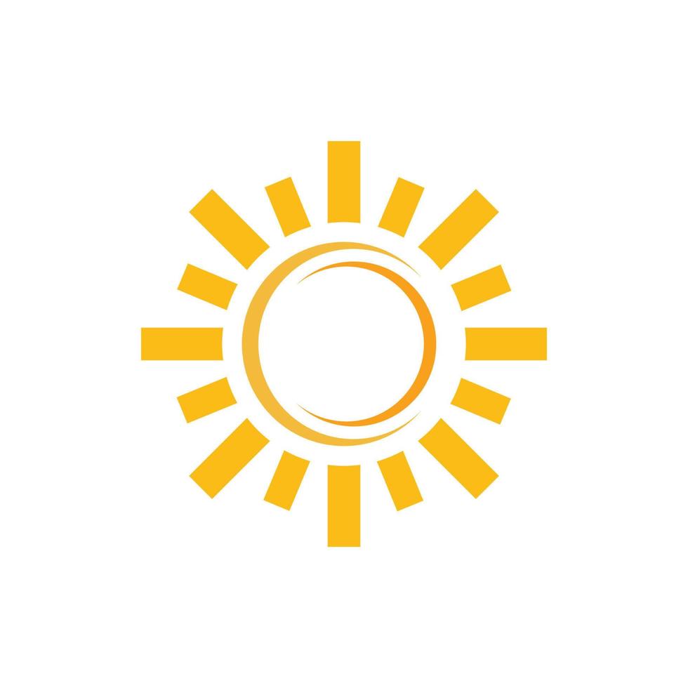 logo di illustrazione del sole vettore