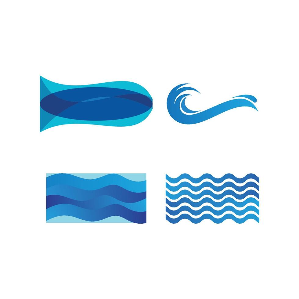 logo dell'onda d'acqua vettore