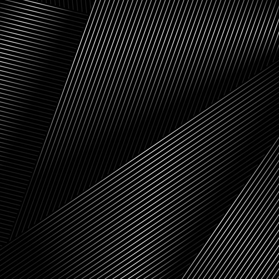 sfondo nero astratto con linee a strisce diagonali. trama a righe - illustrazione vettoriale