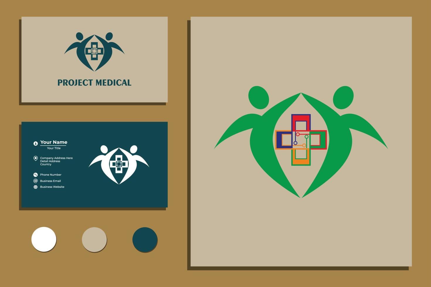 logo vettoriale del progetto medico