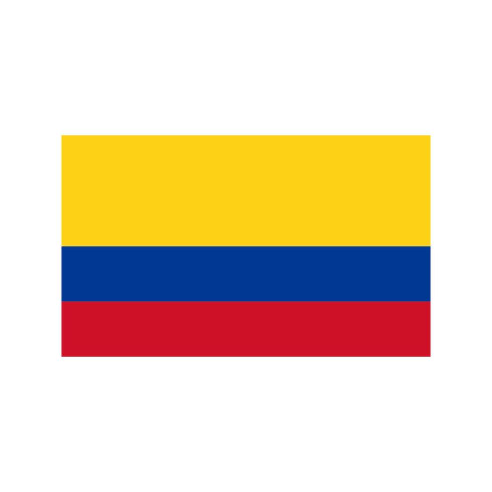 icona multicolore piatta colombia vettore