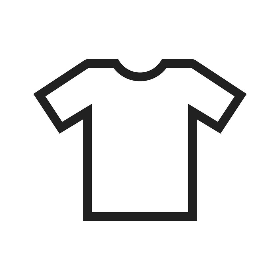 icona della linea di t-shirt semplice vettore