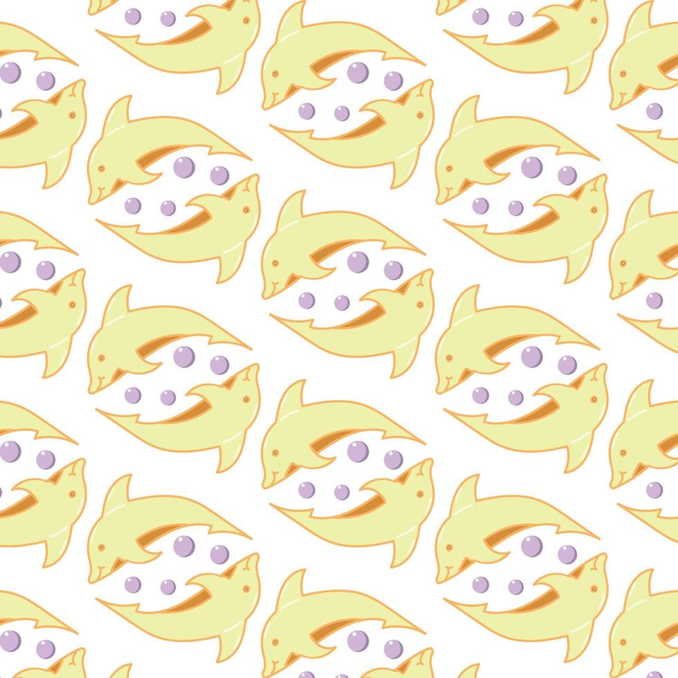 seamless pattern background.dolphin, vettore, tessuto vettore