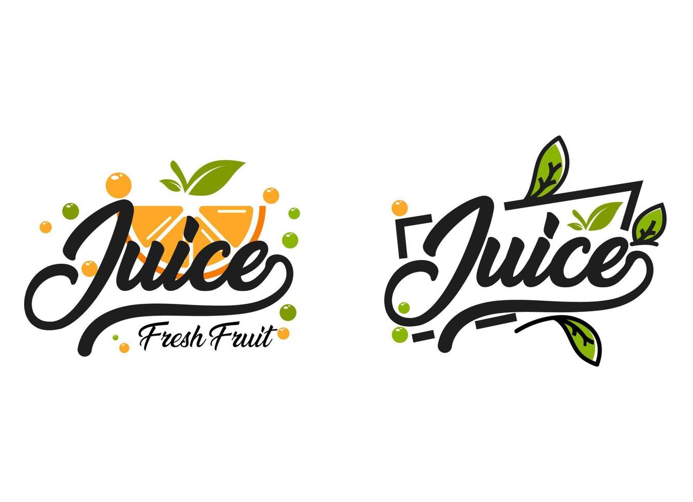 modello di progettazione del logo della barra di frutta e succhi di frutta fresca. vettore