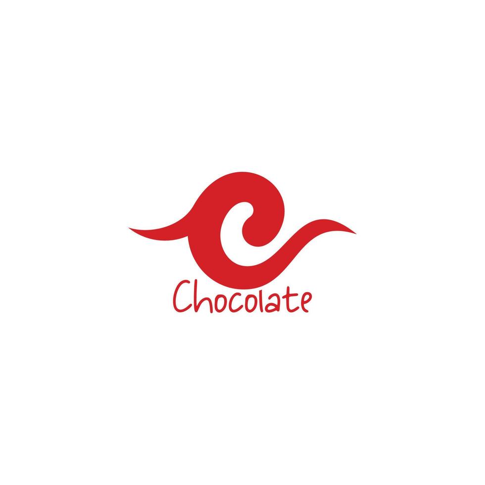 lettera c marmellata di cioccolato simbolo logo vettoriale