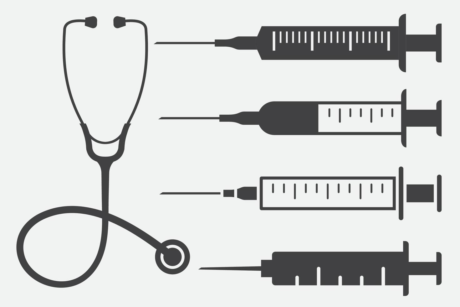 set di icone mediche illustrazione vettoriale isolato