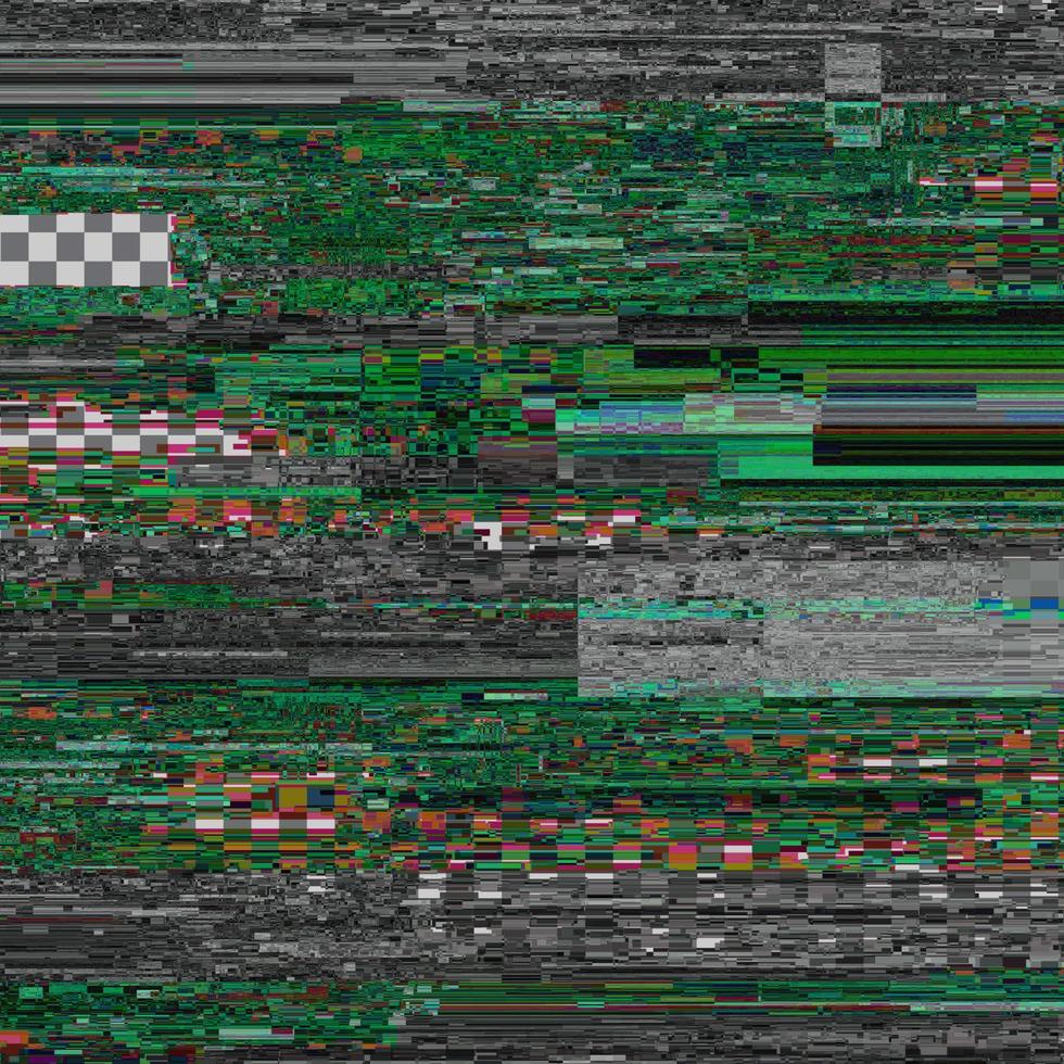 trama glitch. errore dello schermo del computer. disegno astratto del rumore del pixel digitale. vettore