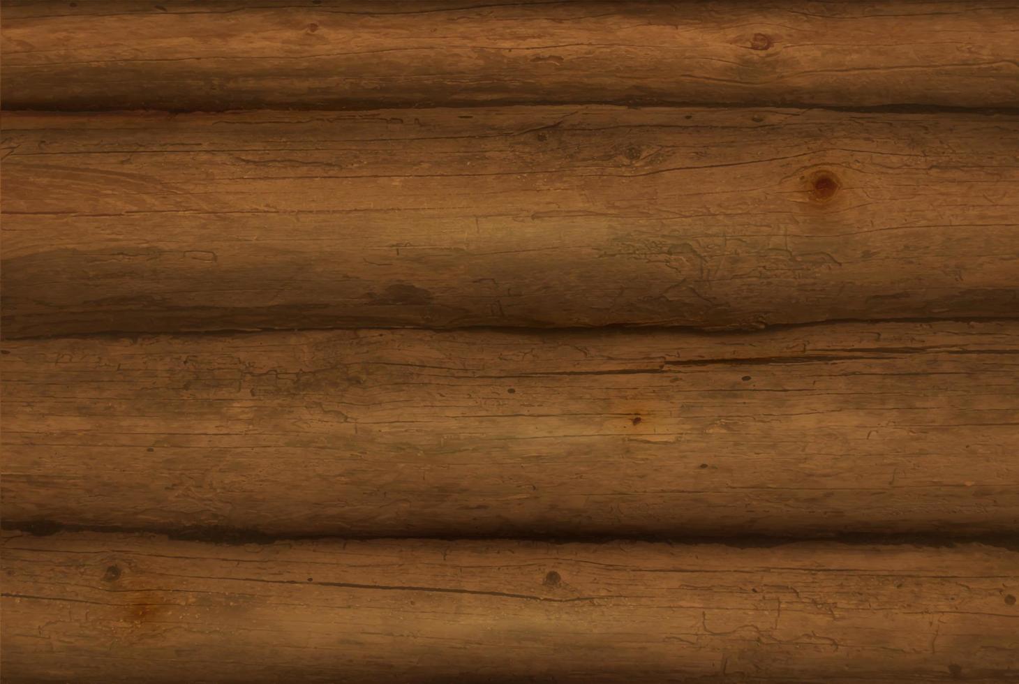 tronchi di legno realistici. struttura in legno vettoriale. vettore