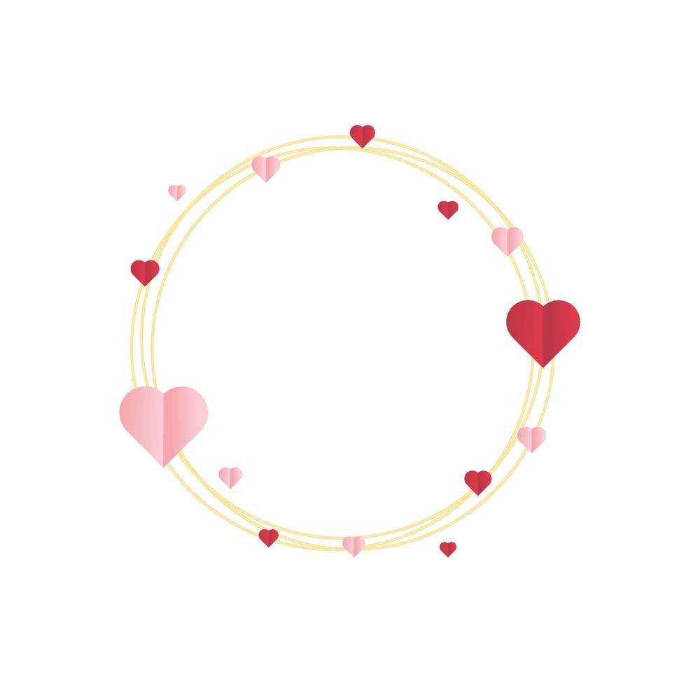 vettore nuvola d'amore e san valentino con scena di palloncino cuore. regalo minimo amore e scena nuvola. San Valentino stile minimal. sfondo vettoriale rosa con area di copia spazio