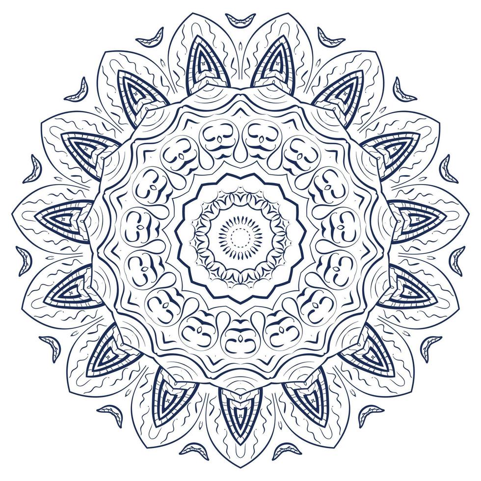 motivo mandala orientale. elementi di design vettore