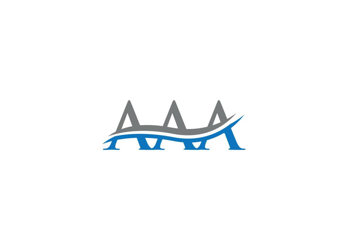 aaa lettera iniziale creativo moderno logo design modello icona vettore