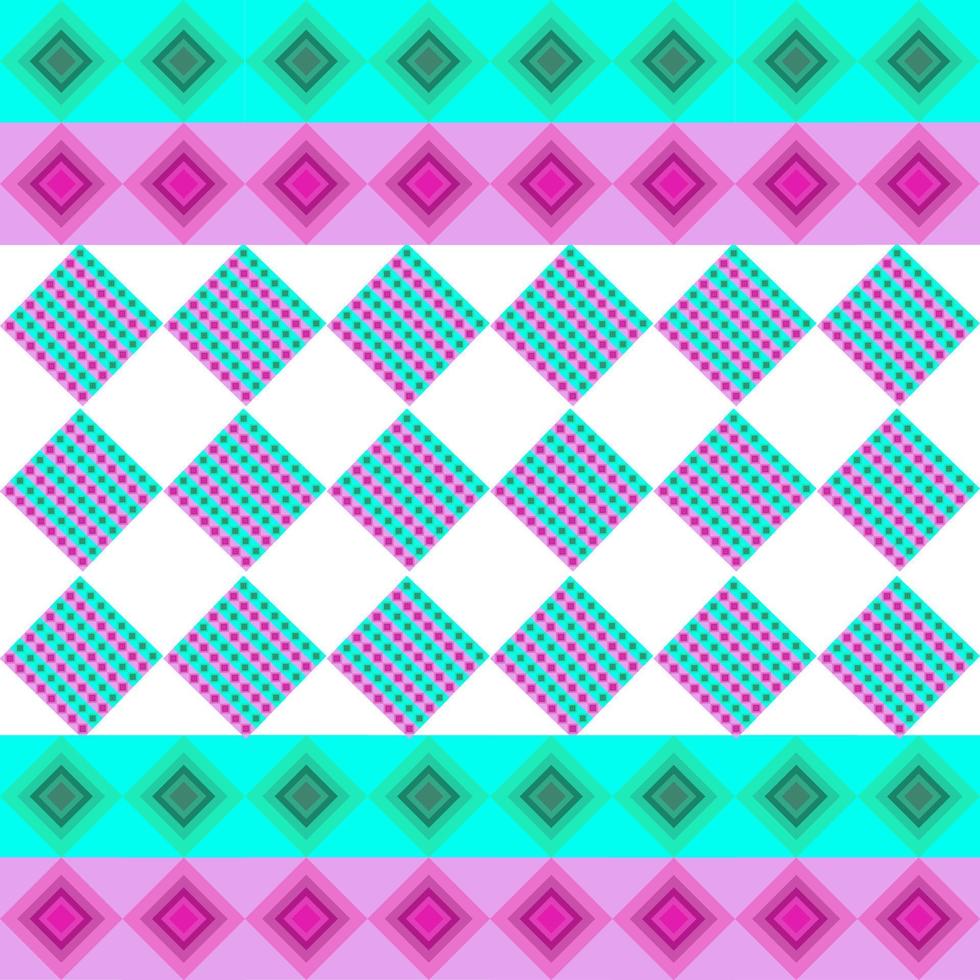 sfondo rosa blu verde modello da strisce di forme geometriche. per distruggere la tovaglia dei vestiti della copertina del libro della confezione regalo. vettore