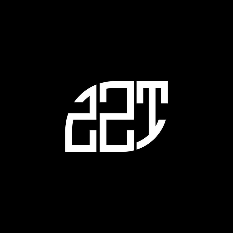 zzt creative iniziali lettera logo concept. zzt lettera design.zzt lettera logo design su sfondo nero. zzt creative iniziali lettera logo concept. disegno della lettera zzt. vettore