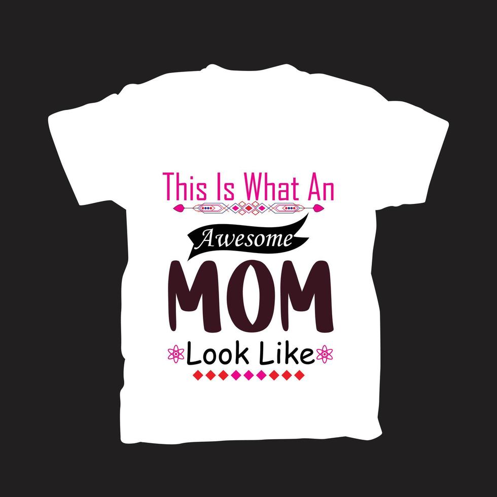 t-shirt per la festa della mamma nuovo design vettore