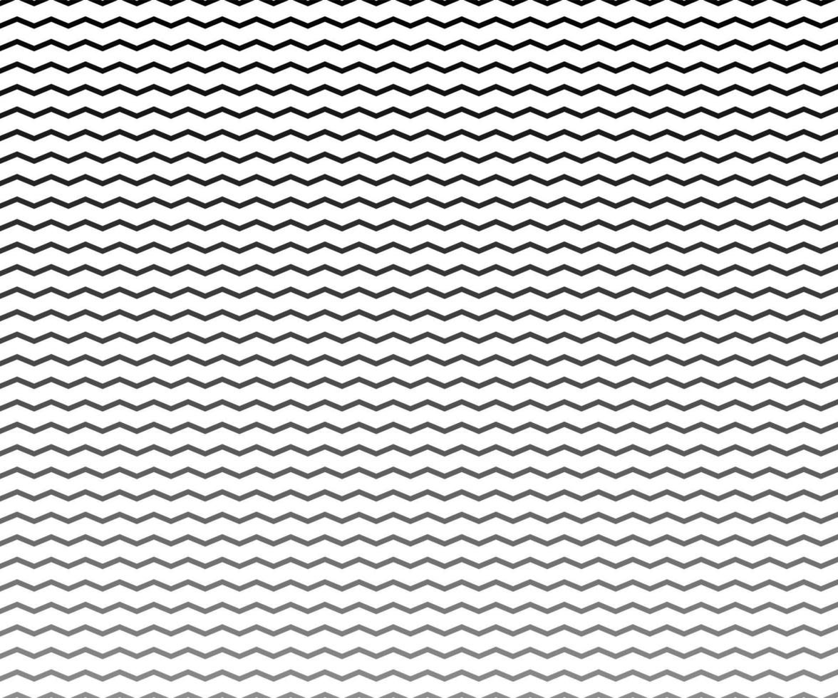 motivo a onda, linee a zigzag. linea ondulata nera su sfondo bianco. trama vettoriale - illustrazione