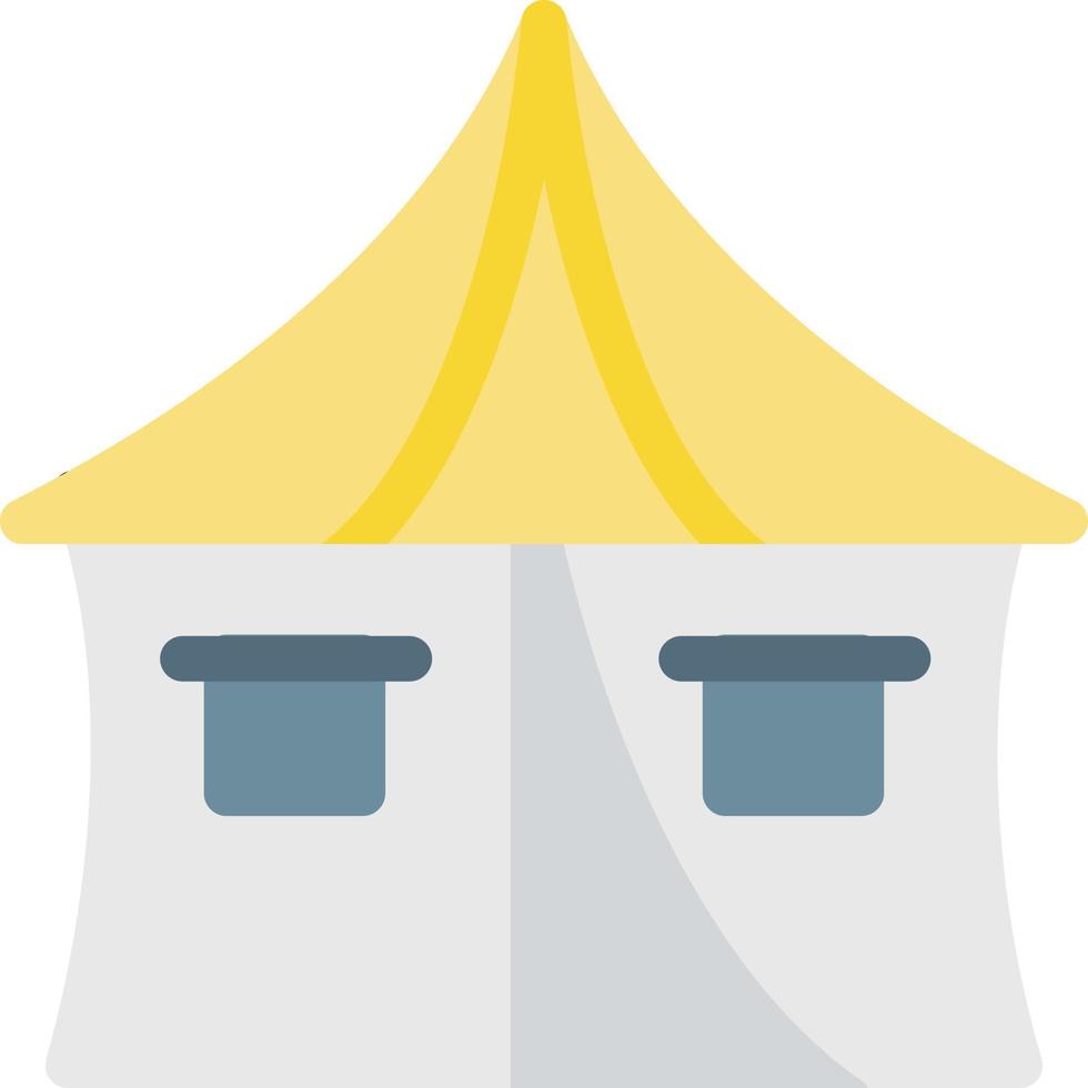 illustrazione vettoriale tenda su uno sfondo. simboli di qualità premium. icone vettoriali per il concetto e la progettazione grafica.