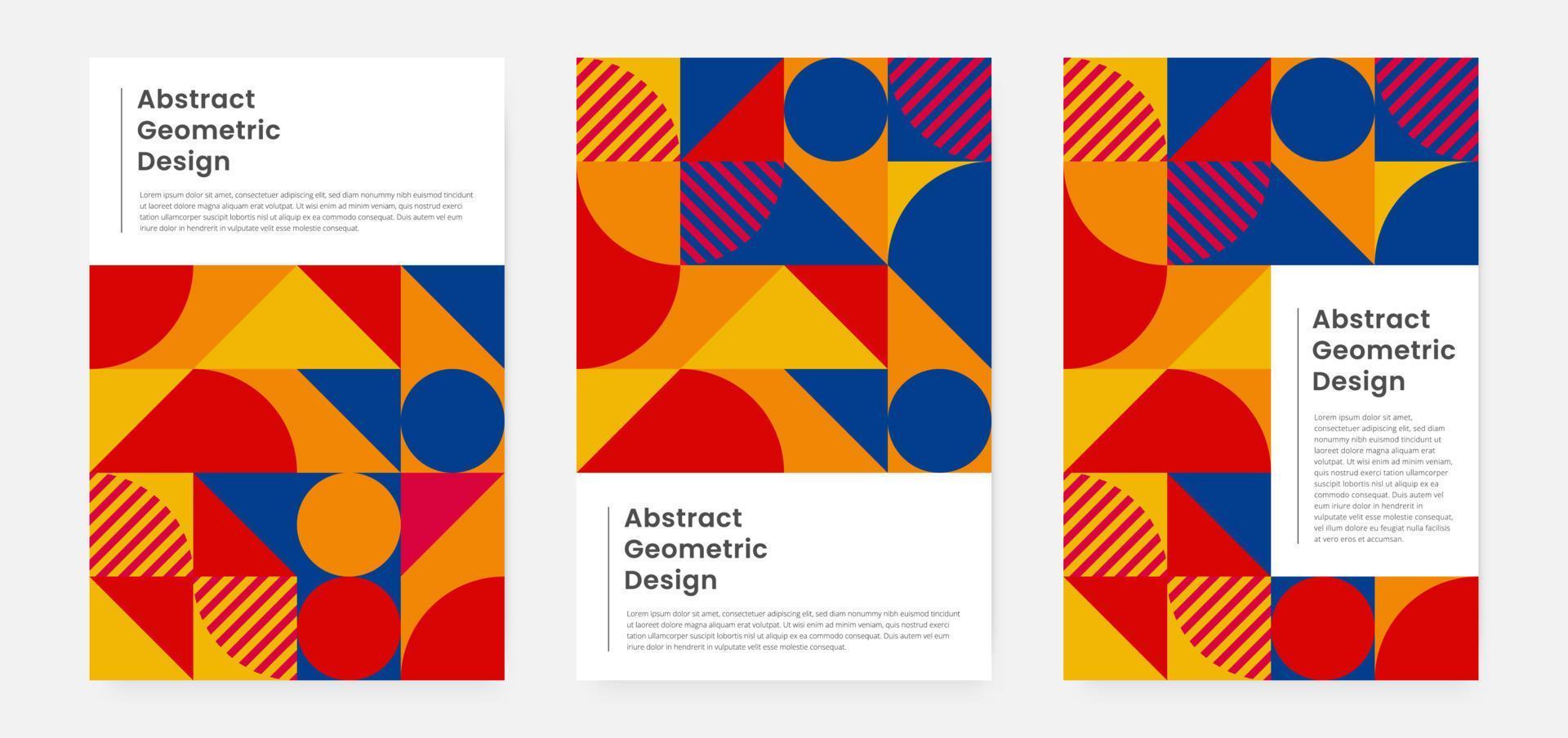 copertina grafica minimalista geometrica con forma e figura. stile di design del modello astratto per copertina, banner web, pagina di destinazione, presentazione aziendale, branding, imballaggio, carta da parati vettore