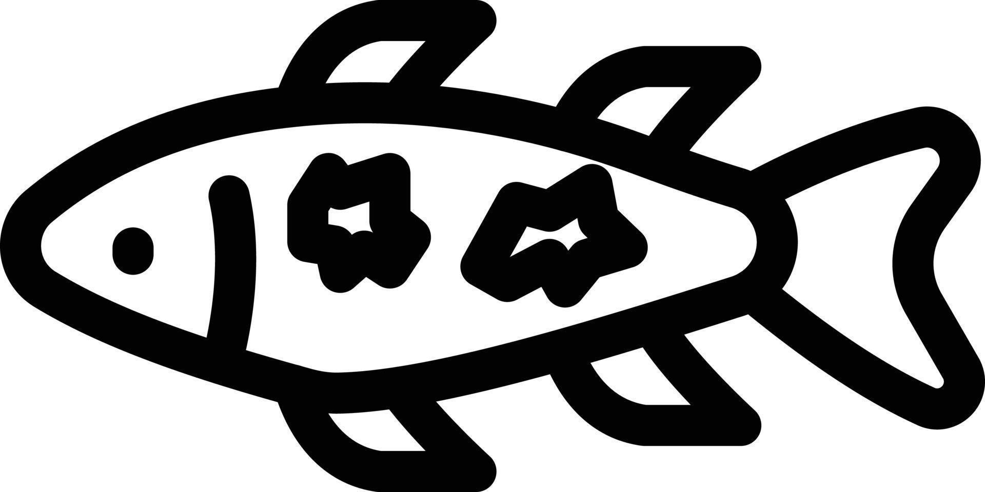 illustrazione vettoriale di immondizia di pesce su uno sfondo. simboli di qualità premium. icone vettoriali per il concetto e la progettazione grafica.