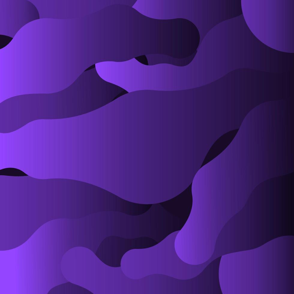 fondo viola scuro ondulato liquido astratto vettore