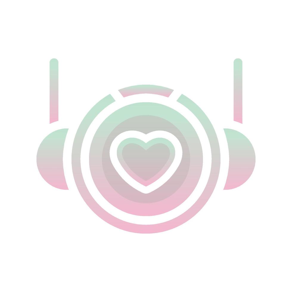 icona del modello di progettazione sfumatura logo astronauta amore vettore