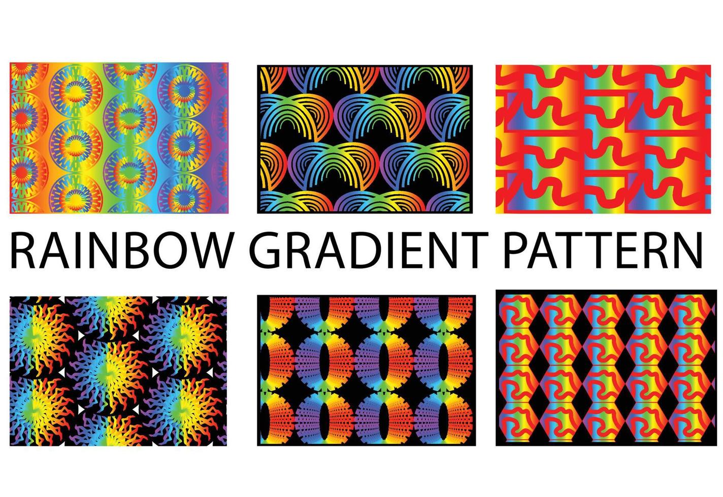 arcobaleno gradiente geometrico nuovo modello di sfondo vettore