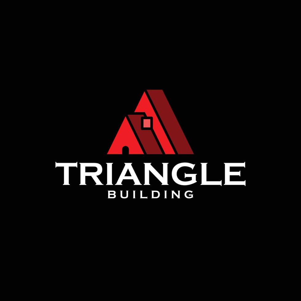 logo del triangolo del costruttore vettore